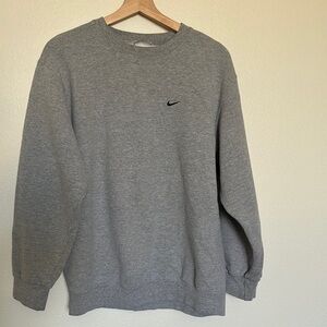 Nike Men's Heather Gray Crewneck Sweater